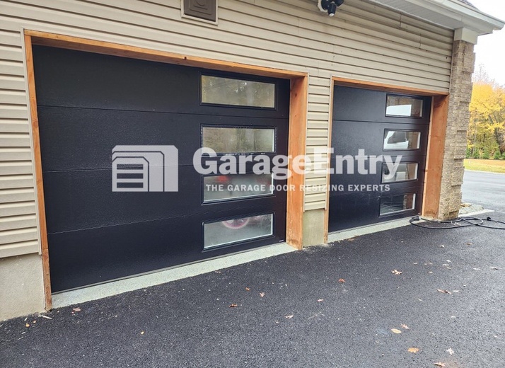 Garage Entry Trim / Aluminum Capping in NJ - Before (AC3)